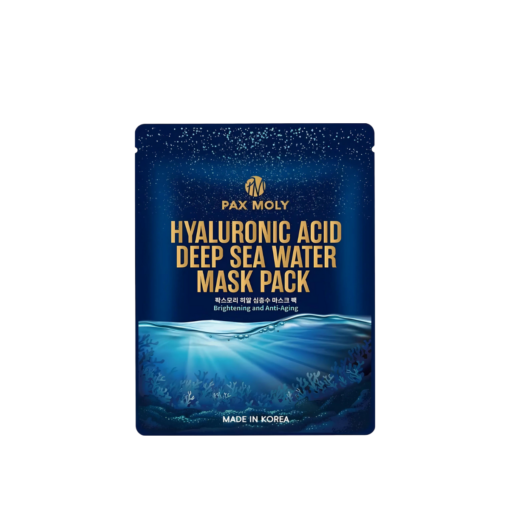 Pax Moly Hyaluronic Acid Deep Sea Water Mask Pack 25ml làm dịu kích ứng da khô - Hộp 10 miếng