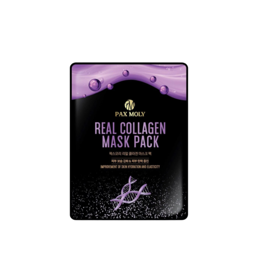 Mặt Nạ Dưỡng Ẩm Sâu, Săn Chắc Da, Cải Thiện Độ Đàn Hồi Pax Moly Real Collagen 25ml Hộp 10 Miếng