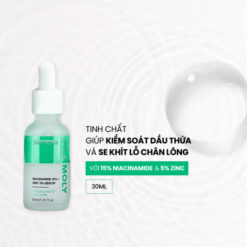 Flash Sale Serum Pax Moly Niacinamide 15% và Zinc 5% 30ml - Hình ảnh 3