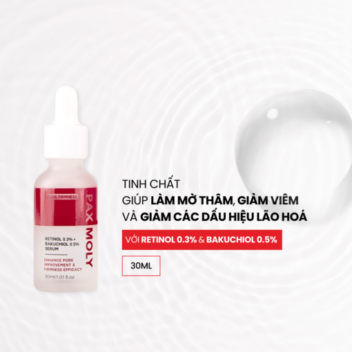 Độc Quyền Deal - Serum Pax Moly Retinol 0.3% và Bakuchiol 0.5% - Dung Tích 30ml - Hình ảnh 3