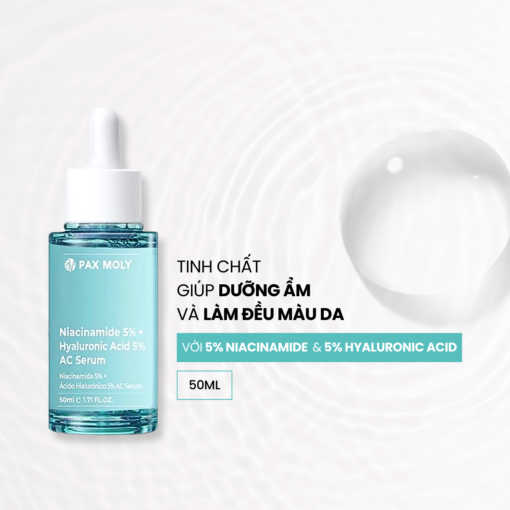 Flash Sale Serum Pax Moly Niacinamide 5% và Hyaluronic Acid 5% 50ml