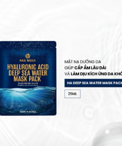 Pax Moly Hyaluronic Acid Deep Sea Water Mask Pack 25ml làm dịu kích ứng da khô - Hộp 10 miếng 3 13