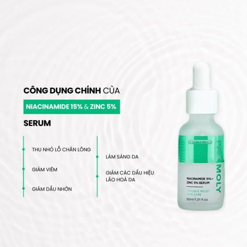 Flash Sale Serum Pax Moly Niacinamide 15% và Zinc 5% 30ml - Hình ảnh 5