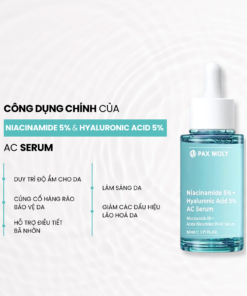 Flash Sale Serum Pax Moly Niacinamide 5% và Hyaluronic Acid 5% 50ml 4