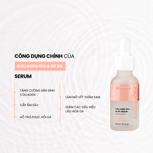 Độc Quyền Deal - Serum Pax Moly Collagen 15% và Vitamin B5 5% 30ml - Hình ảnh 5