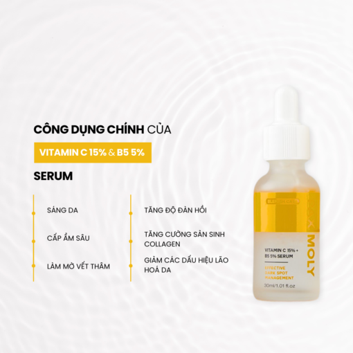 Độc Quyền Deal - Serum Pax Moly Vitamin C 15% và Vitamin B5 5% 30ml - Hình ảnh 5