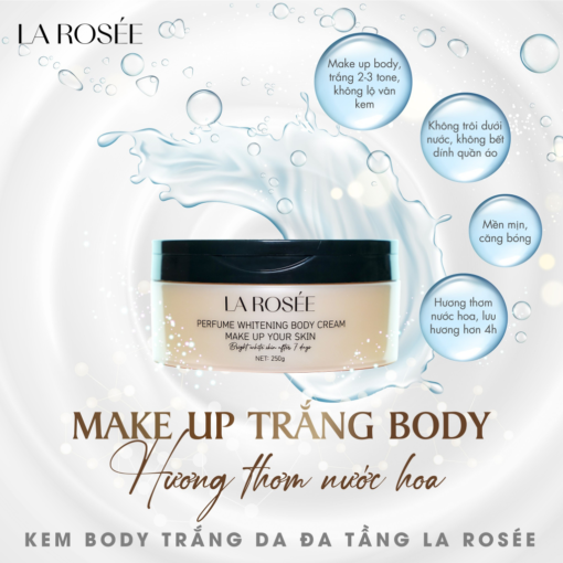 Kem dưỡng trắng Da Body La Rosée 250g - Sáng Da, Mịn Mằng, Đều Màu