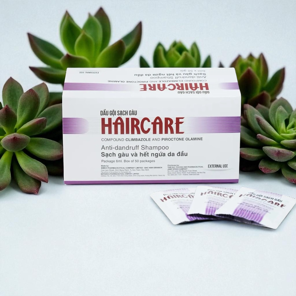Haircare Dầu Gội - Ngăn Gàu, Vảy Nến, Viêm Da Tiết Bã Hiệu Quả - Hộp 50 gói x 6ml 3 Haircare Dầu Gội - Ngăn Gàu, Vảy Nến, Viêm Da Tiết Bã Hiệu Quả - Hộp 50 gói x 6ml - Hình ảnh 3