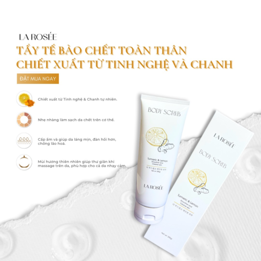 Tẩy Tế Bào Chết Toàn Thân La Rosée - Tinh Nghệ & Chanh 200g - Hình ảnh 5