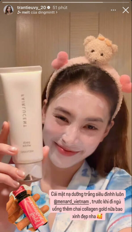 Tiểu Vy makeup suốt ngày mà da vẫn đẹp "tràn màn hình" là nhờ dùng đồ skincare xịn tieu vy makeup suot ngay ma da van dep tran man hinh la nho dung do skincare xin