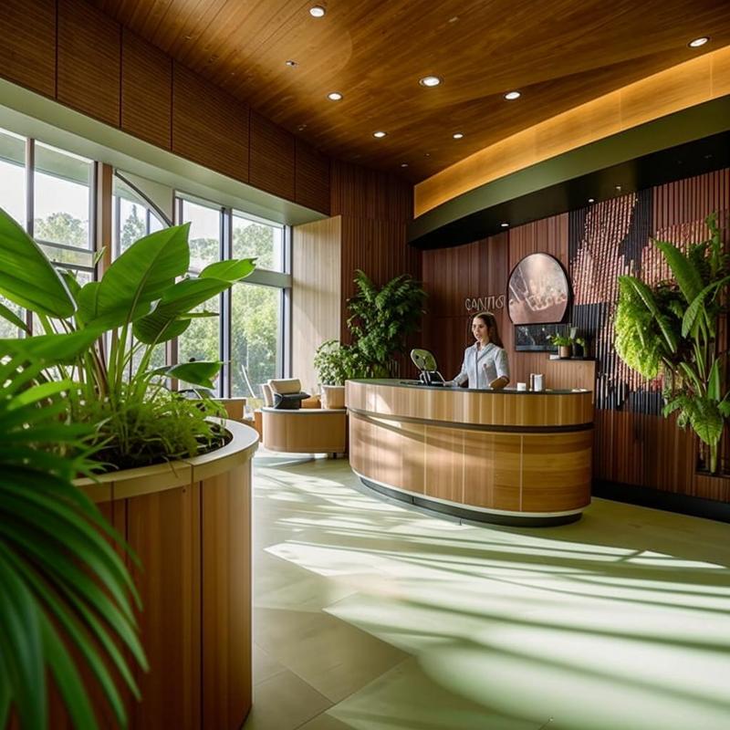 Mộc Beauty: Khám Phá Điểm Đến Spa Lý Tưởng Cho Phái Đẹp Quận Tân Bình 1 Mộc Beauty Spa reception: Natural, inviting, and serene.
