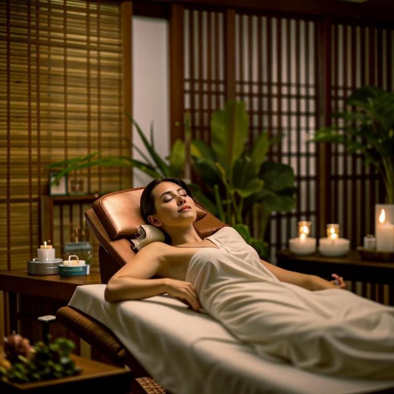 Khai Phá Bí Quyết Thanh Xuân Vĩnh Cửu Tại Mộc Beauty Spa Tân Bình: Trải Nghiệm Spa Dưỡng Sinh Chuẩn Đông Y Giữa Lòng Sài Gòn 1 Mộc Beauty Spa interior: serene, natural, and inviting for beauty and wellness.