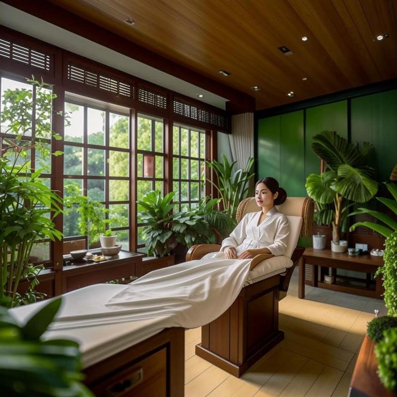 Không gian xanh mát tại spa Mộc Beauty Tân Bình