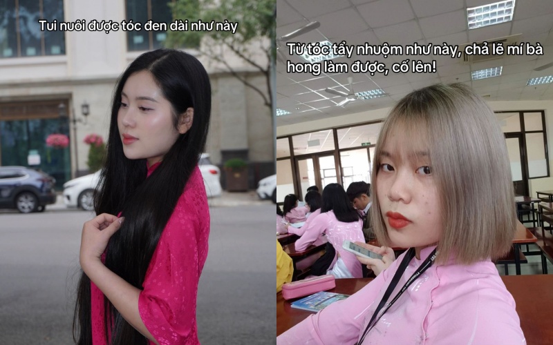 Từng bị hư tổn, gãy rụng cả búi do nhuộm tẩy tóc, cô nàng Từng bị hư tổn, gãy rụng cả búi do nhuộm tẩy tóc, cô nàng