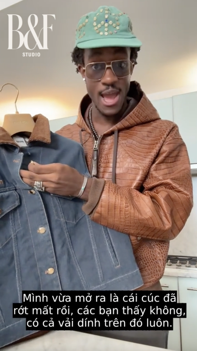 Chàng trai mặc đẹp nhất TikTok phốt đồ Miu Miu quá tệ: 470 triệu cho 2 chiếc áo bung khuy, rớt khoá ngay khi unbox- Ảnh 3. Chàng trai mặc đẹp nhất TikTok phốt đồ Miu Miu quá tệ: 470 triệu cho 2 chiếc áo bung khuy, rớt khoá ngay khi unbox- Ảnh 3.