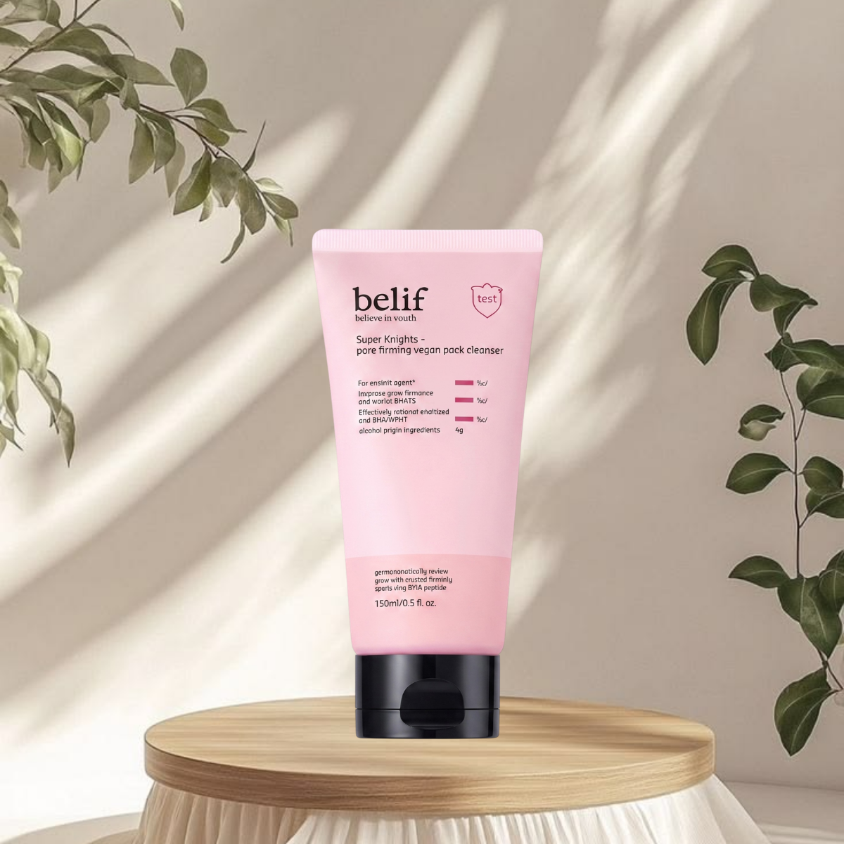 BELIF SUPER KNIGHTS PORE FIRMING VEGAN PACK CLEANSER SẠCH SÂU KIỀM DẦU 5 BELIF SUPER KNIGHTS PORE FIRMING VEGAN PACK CLEANSER SẠCH SÂU KIỀM DẦU - Hình ảnh 5