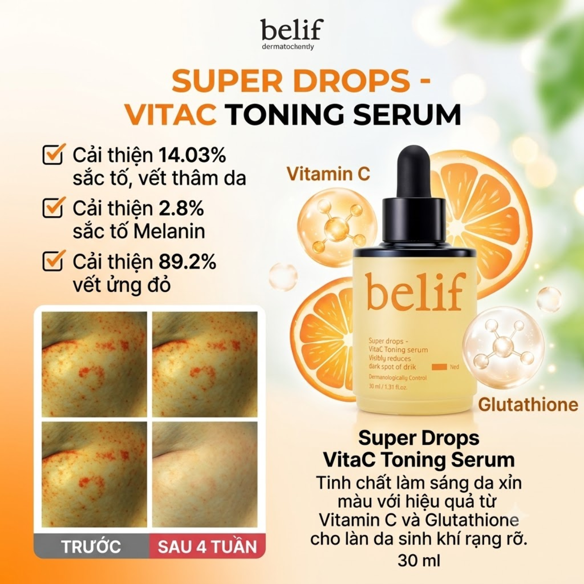 Trang chủ belif Super Drops VitaC Toning Serum 2
